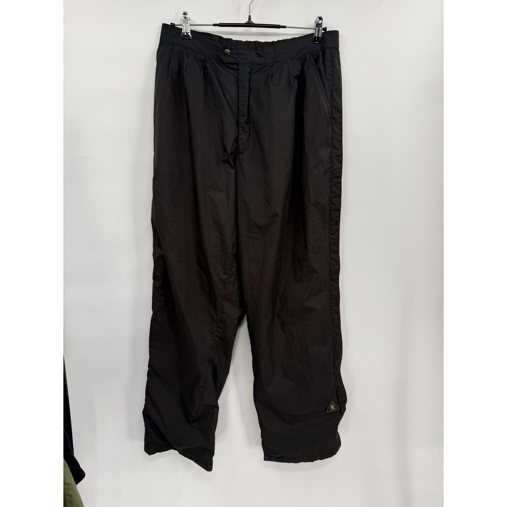 FootJoy Medium DryJoys Rain Pants Mens Black Waterproof Golf Trousers Side Zips
